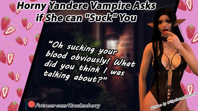 Horny Yandere Vampire Asks if She can "Suck" You | Erotic Audio For Men