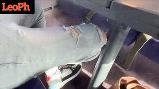 A Russian Girl Sucks my Cock on a Public Train with Passengers