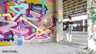 Perfect Ass in Tight Jeans & Boots ASMR Walking