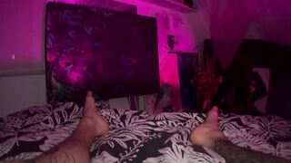 a hot guy and a big dick moans with pleasure abundantly cums a lot of sperm