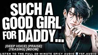 Daddy teaches you how to take every inch | YSF | Male Moaning | ASMR Roleplay | Audio Erotica