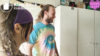 Kitty skatt big shit in his fridge to surprise him