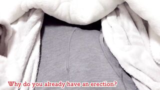 Blowjob through pants????I got him to ejaculate in my mouth at the end ✨