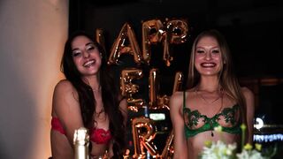 Lesbian Girls New Year's Party - Tiffany Tatum and Amirah Adara