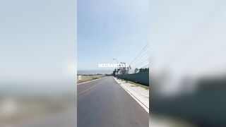 Naked Teen Girl shows Pussy legs and Feet and Toes, Foot, Leg Fetish on Nudist Beach Public Outdoor