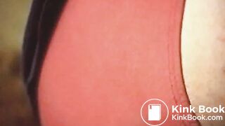 Scat - Showing off Asshole Red Panty