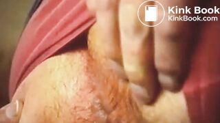 Scat - Showing off Asshole Red Panty