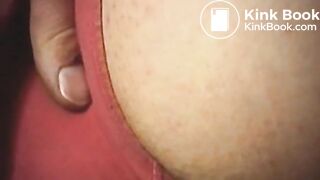 Scat - Showing off Asshole Red Panty