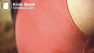 Scat - Showing off Asshole Red Panty