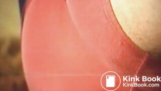 Scat - Showing off Asshole Red Panty