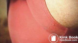 Scat - Showing off Asshole Red Panty