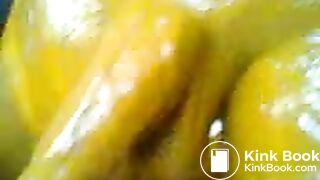 scat shit total KV brown cock smear