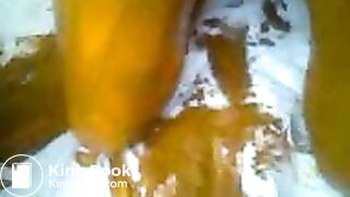 scat shit total KV brown cock smear