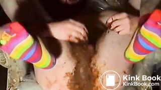 Scat - ShittyToesocksTeaseAndWank