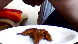 scat,eat a plate of shit