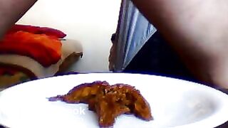 scat,eat a plate of shit