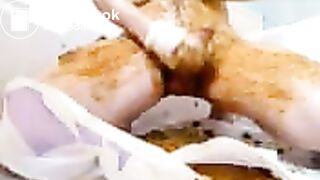 Messy Nappy Play and cum