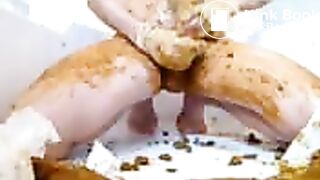 Messy Nappy Play and cum