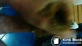 wanking my cock with shit