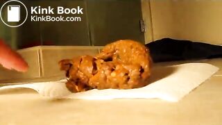 Shitting 9-5-2011 Thick Corndog Log