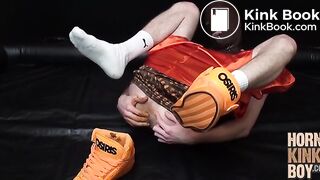 Brown Rubber Sneaker Pig Loves His Stinky Shit