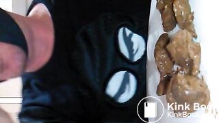 Eating a pile of chewed beautiful shit!!