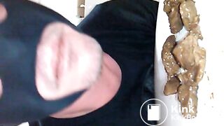 Eating a pile of chewed beautiful shit!!