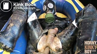 Turd Repacking Play in Rubber and Waders