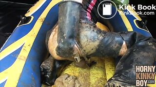 Turd Repacking Play in Rubber and Waders