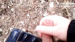 Cumshot Teen Solo Woods