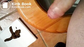 shitting and no hands cum