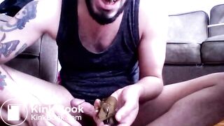 eating some shit; a little piss and cum