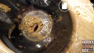 Kinky Rubber Scat Feeding and Eating Foursome