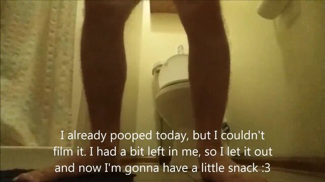 A nice snack of poop and cum