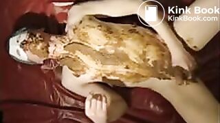 Solo male swallows shit