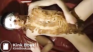 Solo male swallows shit