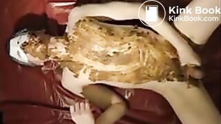 Solo male swallows shit