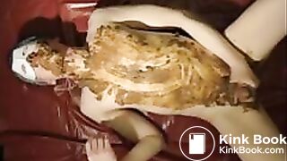 Solo male swallows shit