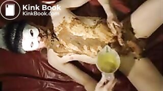 Solo male swallows shit