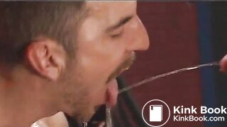 Muscle hunks take golden shower