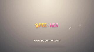 Peeonher - Golden Pussy Wash - Peeing While Fucking