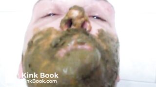 Shit in mouth and gag