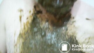 Shit in mouth and gag