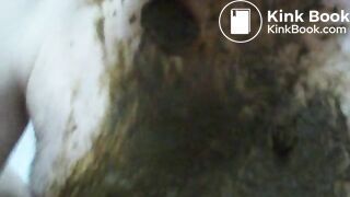 Shit in mouth and gag