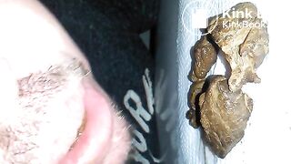 Eating some turd chunks