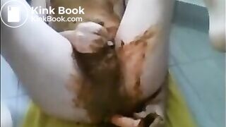 Young guy gets messy