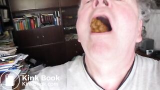 Enjoying shit in mouth