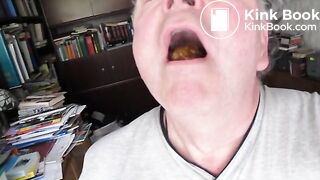 Enjoying shit in mouth