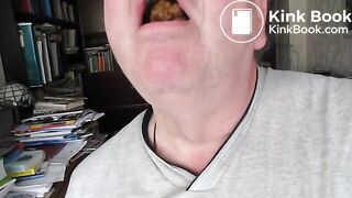 Enjoying shit in mouth