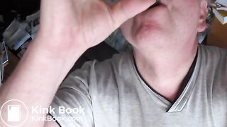 Enjoying shit in mouth